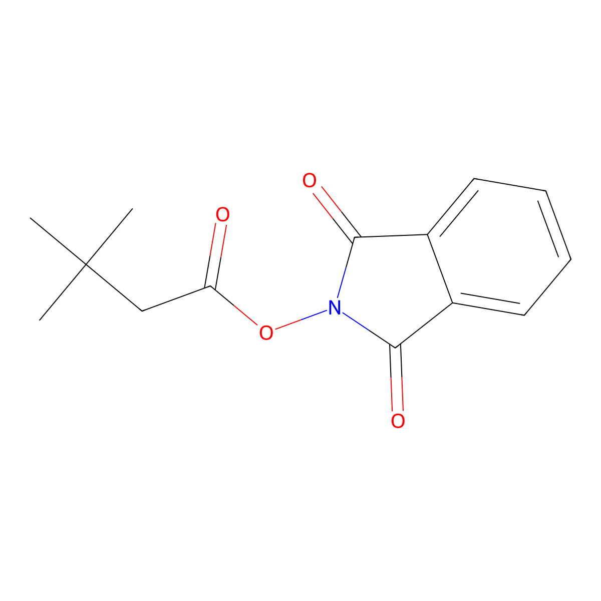 1,3-Dioxoisoindolin-2-yl 3,3-dimethylbutanoate molecular structure, CAS 1894176-78-3