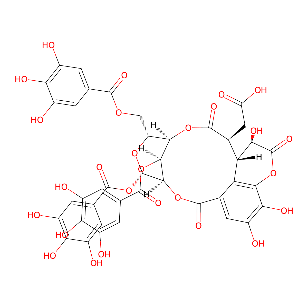Chebulinic Acid molecular structure, CAS 18942-26-2