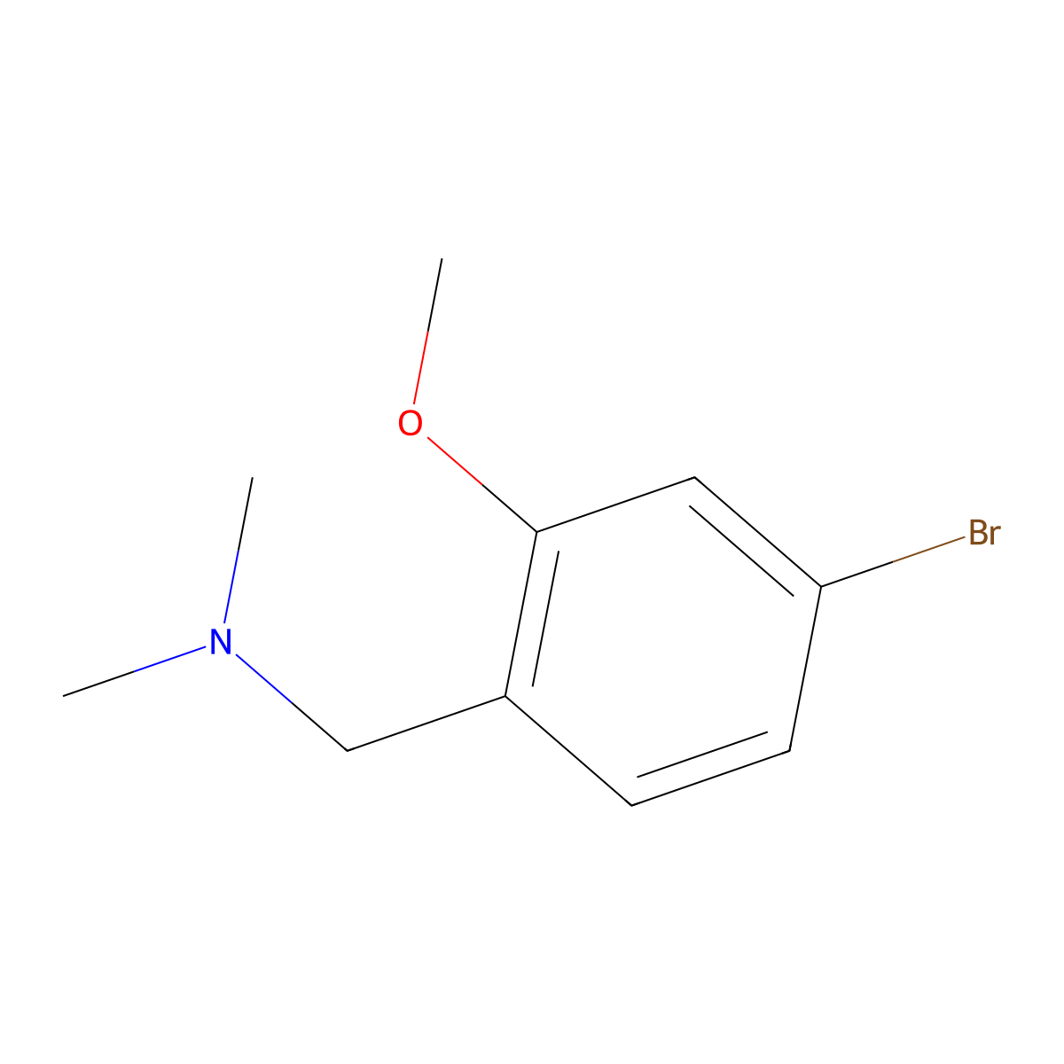 (4-Bromo-2-methoxy-benzyl)-dimethyl-amine molecular structure, CAS 1894328-77-8
