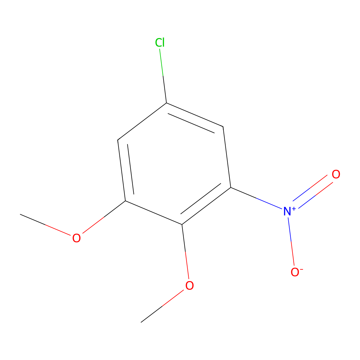 5-Chloro-1,2-dimethoxy-3-nitrobenzene molecular structure, CAS 1894447-37-0