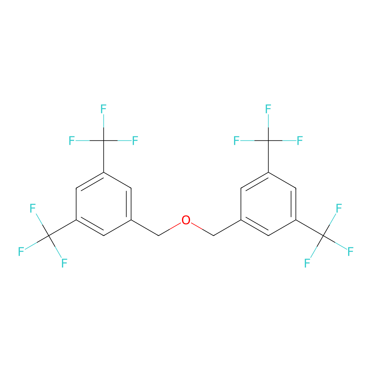 1,1'-[Oxybis(methylene)]bis[3,5-bis(trifluoromethyl)benzene] molecular structure, CAS 189446-57-9