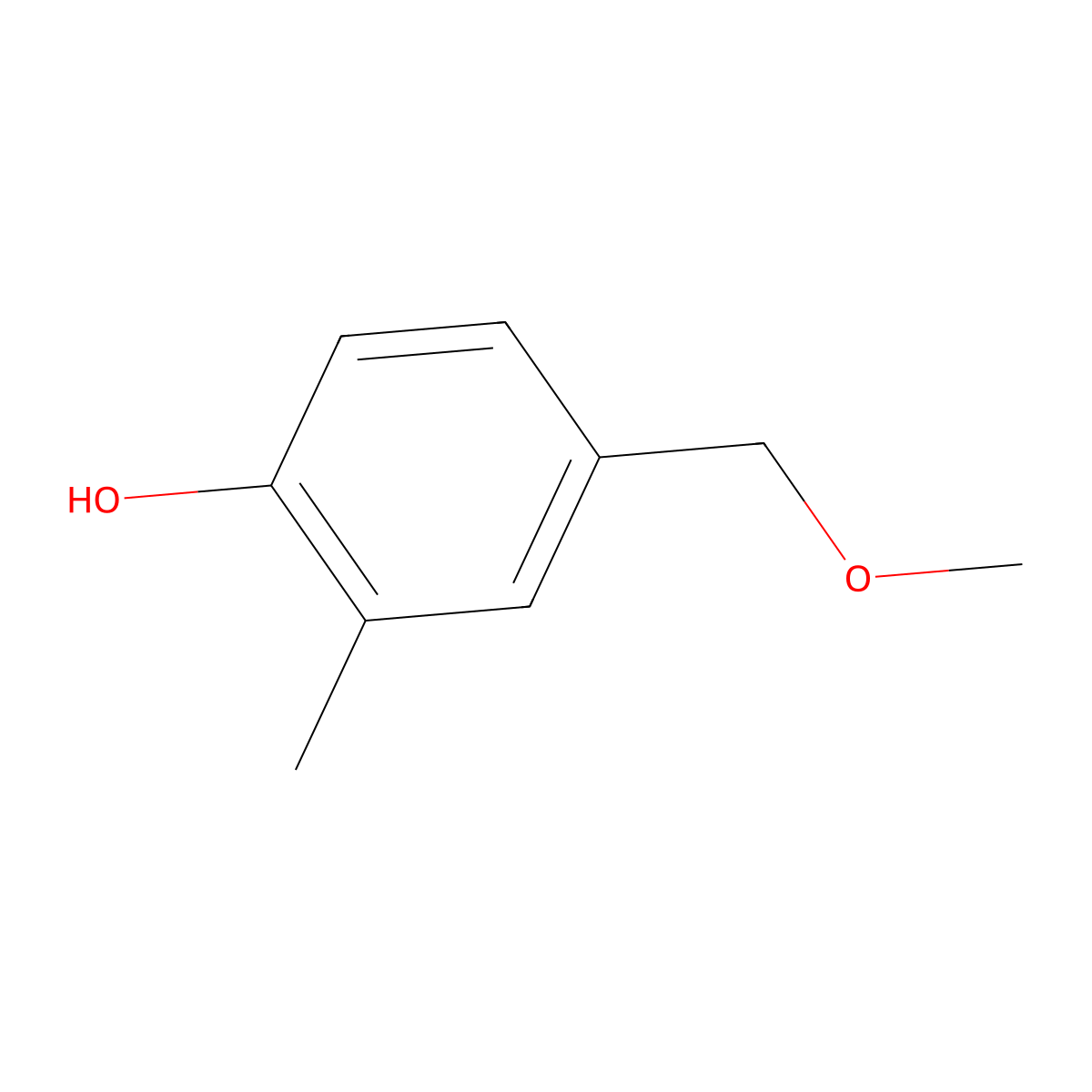 4-(Methoxymethyl)-2-methylphenol molecular structure, CAS 1894483-79-4