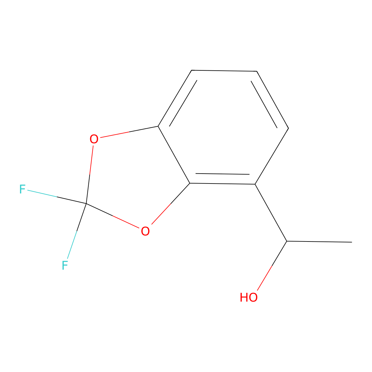2,2-Difluoro-alpha-methyl-1,3-benZodioxole-4-methanol molecular structure, CAS 1894496-49-1