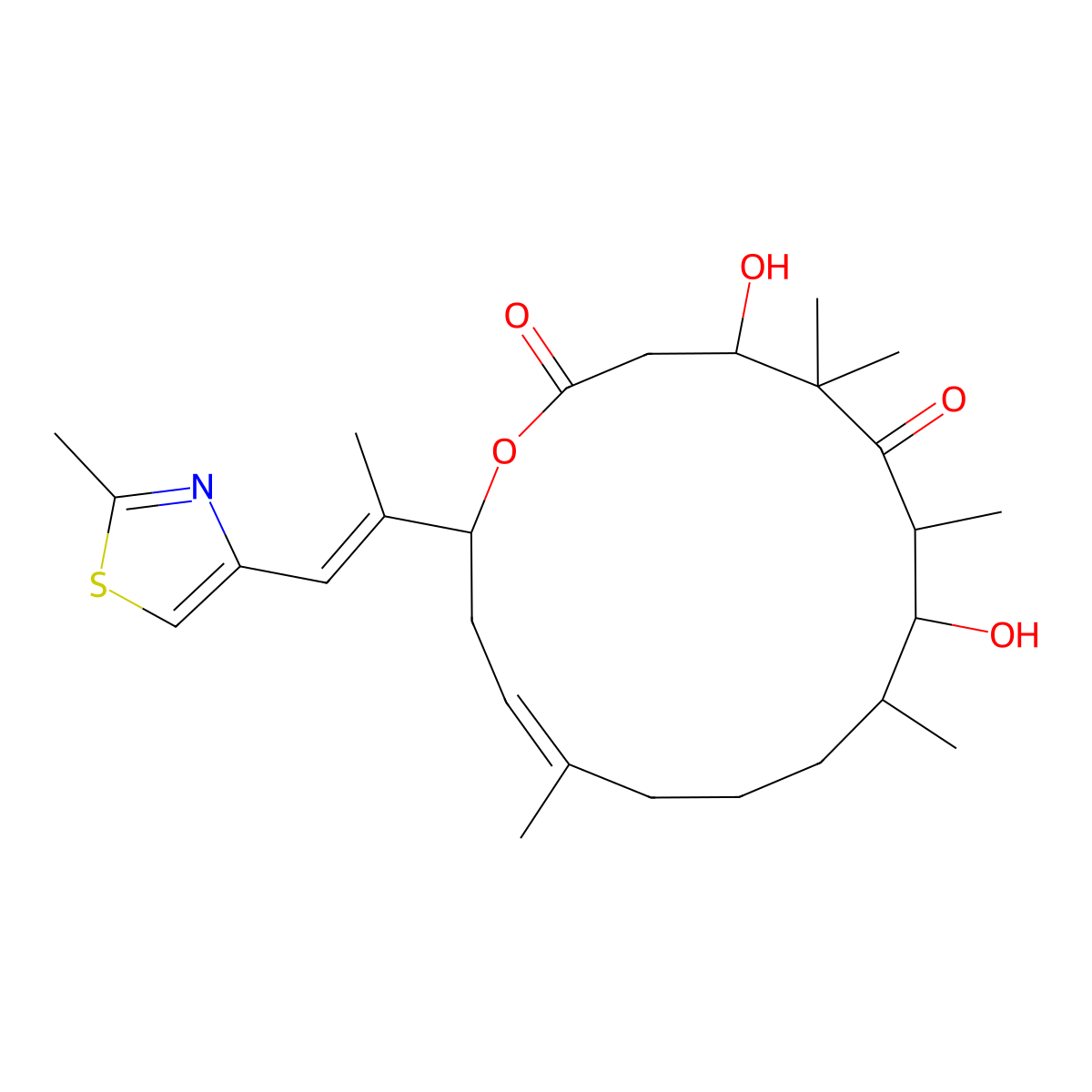 Epothilone D molecular structure, CAS 189453-10-9