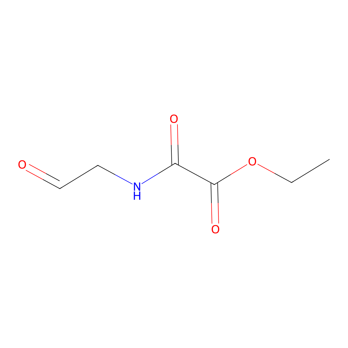 Ethyl [(2-oxoethyl)carbamoyl]formate molecular structure, CAS 1894539-44-6