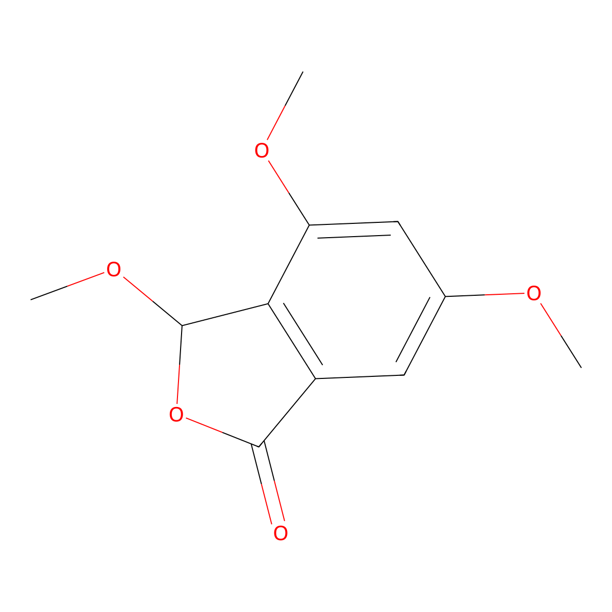 3,4,6-Trimethoxy-1(3H)-isobenzofuranone molecular structure, CAS 189454-29-3