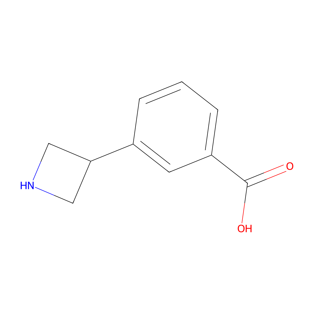 3-(Azetidin-3-yl)benzoic acid molecular structure, CAS 1894569-61-9