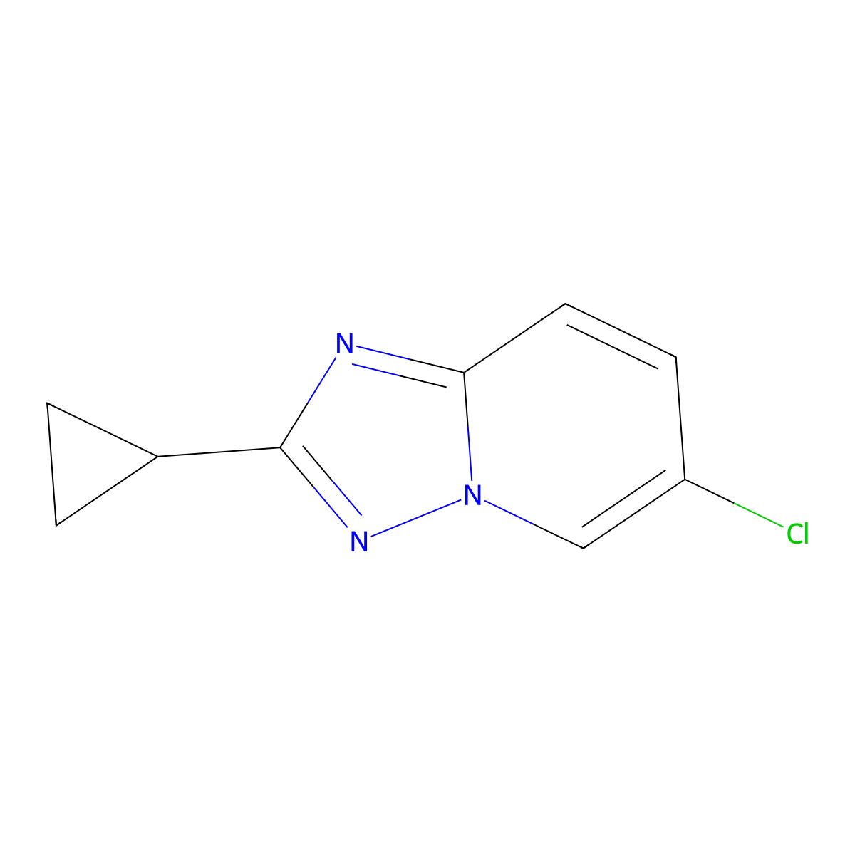 6-Chloro-2-cyclopropyl-[1,2,4]triazolo[1,5-A]pyridine molecular structure, CAS 1894595-57-3