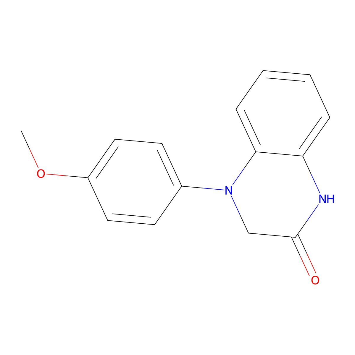 4-(4-Methoxyphenyl)-1,2,3,4-tetrahydroquinoxalin-2-one molecular structure, CAS 1894643-42-5