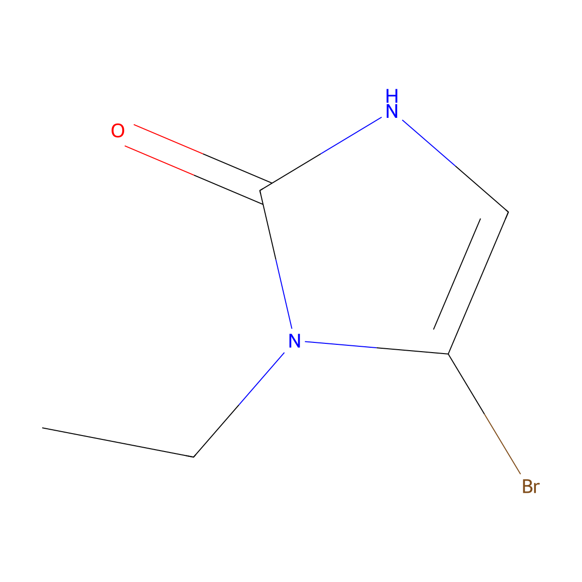 5-bromo-1-ethyl-1,3-dihydro-2H-imidazol-2-one molecular structure, CAS 1894674-99-7