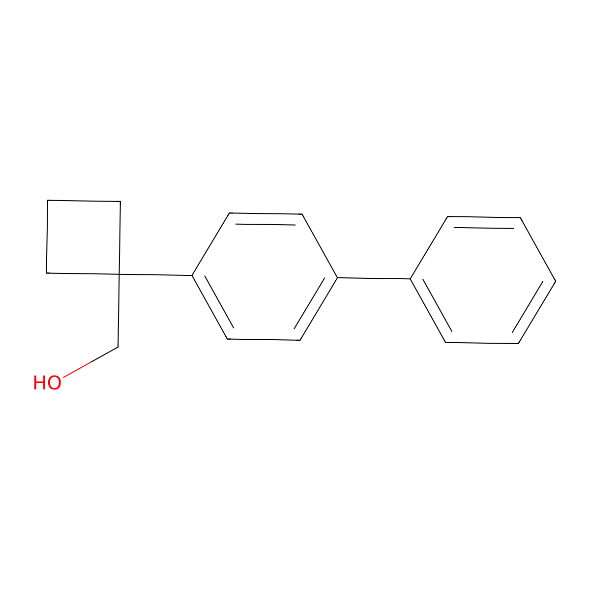 [1-(4-Phenylphenyl)cyclobutyl]methanol molecular structure, CAS 1894707-81-3