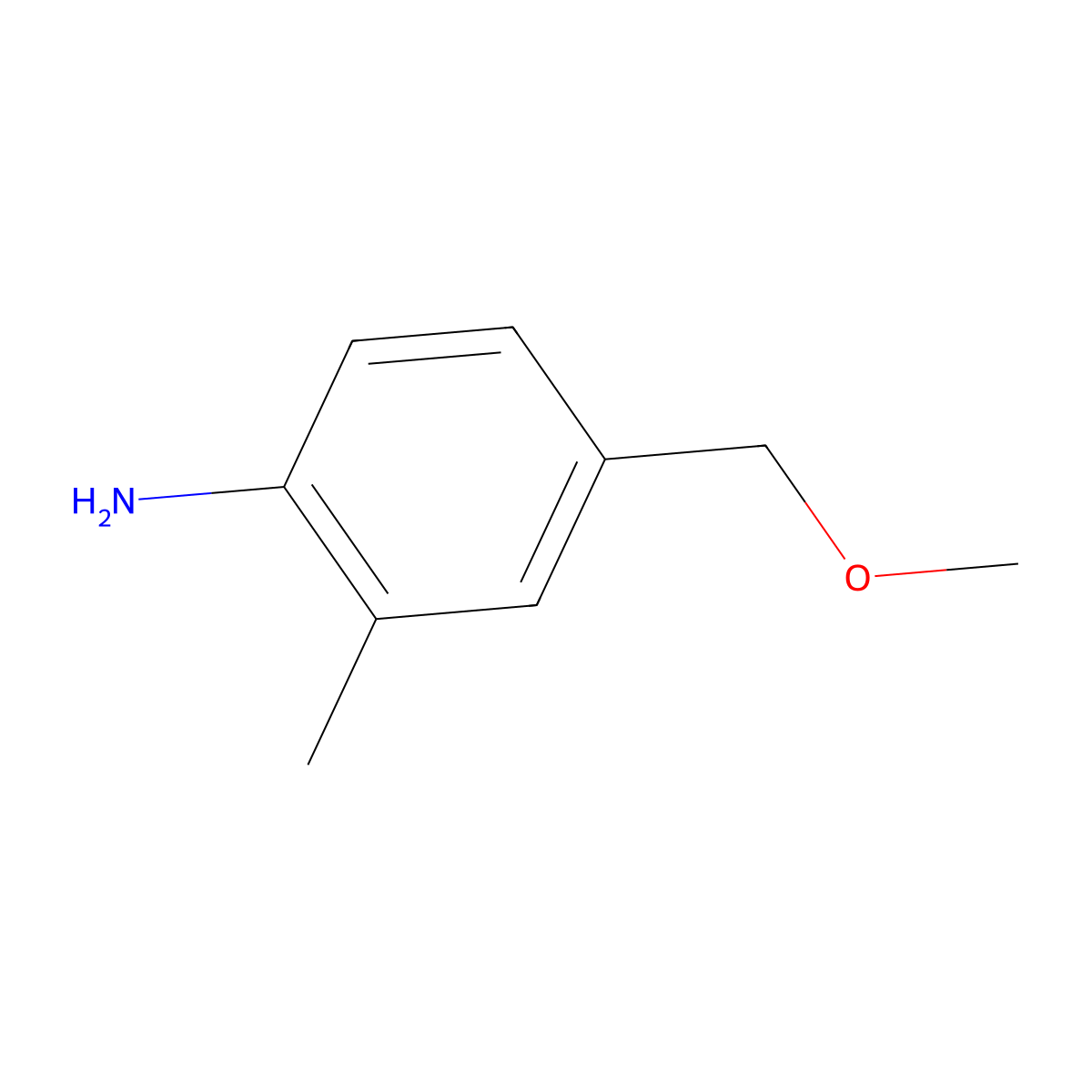 4-(Methoxymethyl)-2-methylaniline molecular structure, CAS 1894738-05-6