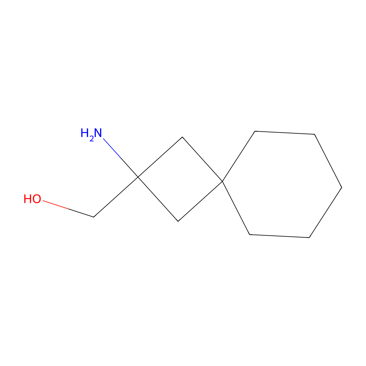 {2-Aminospiro[3.5]nonan-2-yl}methanol molecular structure, CAS 1894766-56-3