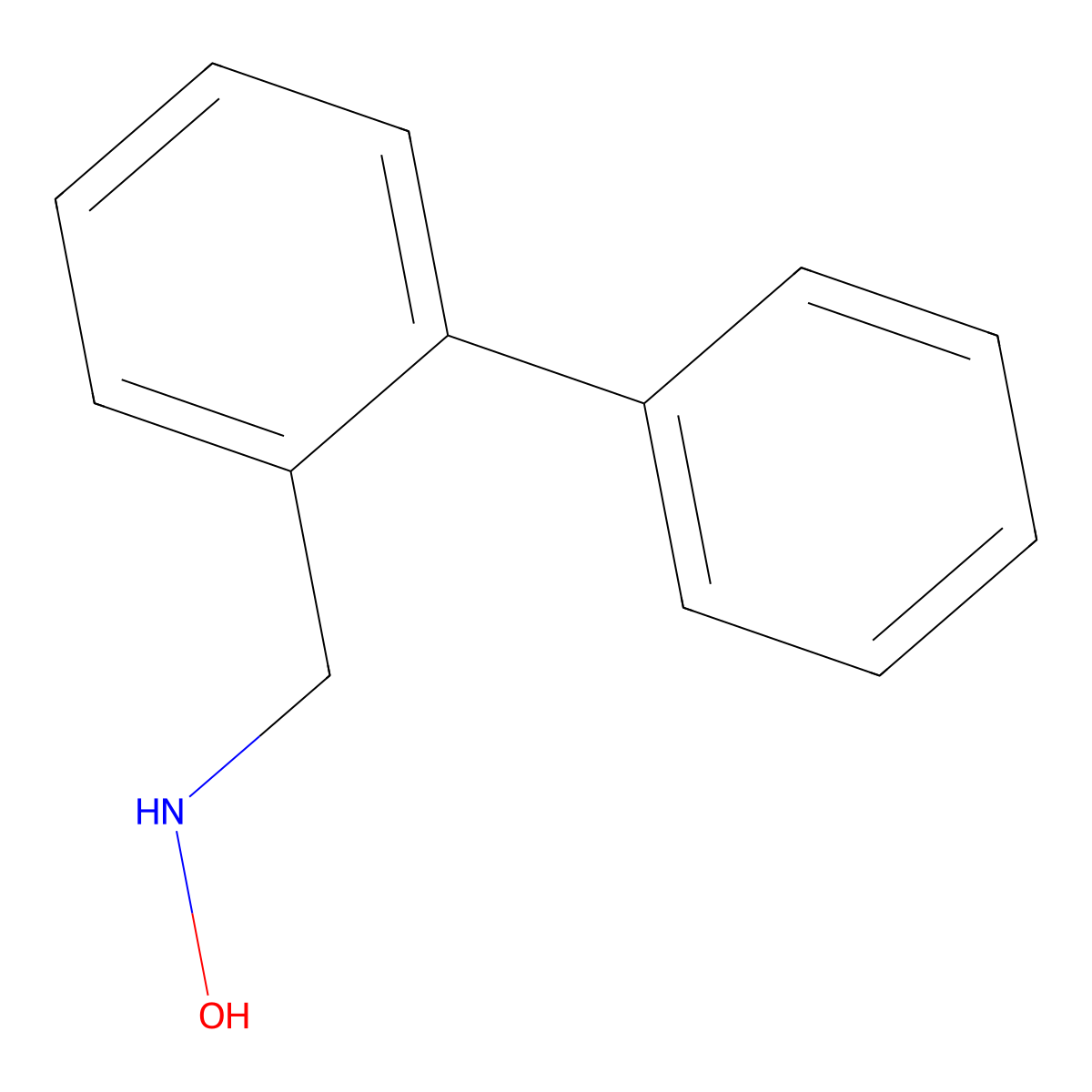 N-[(2-phenylphenyl)methyl]hydroxylamine molecular structure, CAS 1894815-15-6