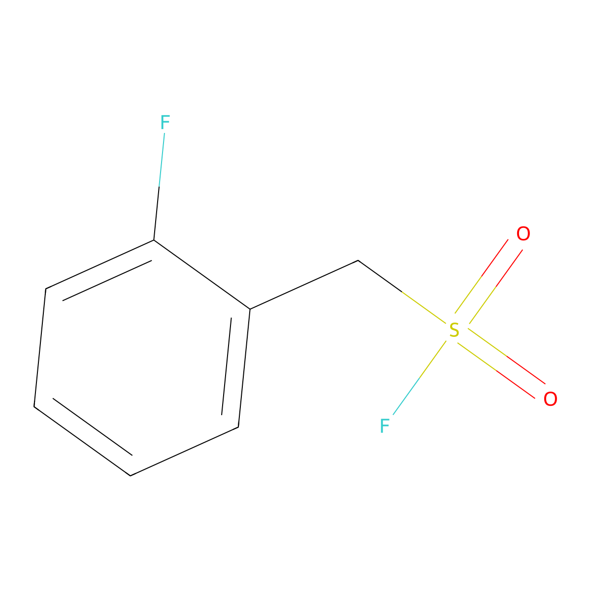 (2-Fluorophenyl)methanesulfonyl fluoride molecular structure, CAS 1894823-73-4