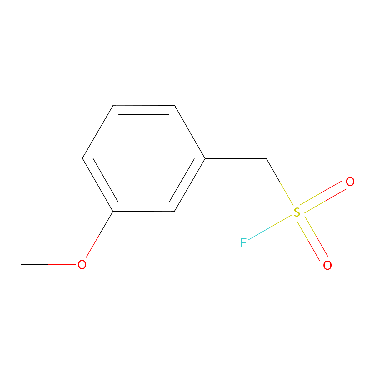 (3-Methoxyphenyl)methanesulfonyl fluoride molecular structure, CAS 1894833-41-0