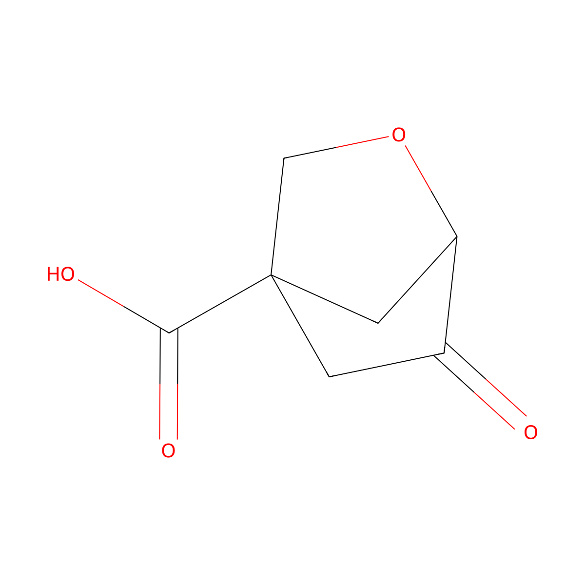 6-Oxo-2-oxabicyclo[2.2.1]heptane-4-carboxylic acid molecular structure, CAS 1894897-82-5