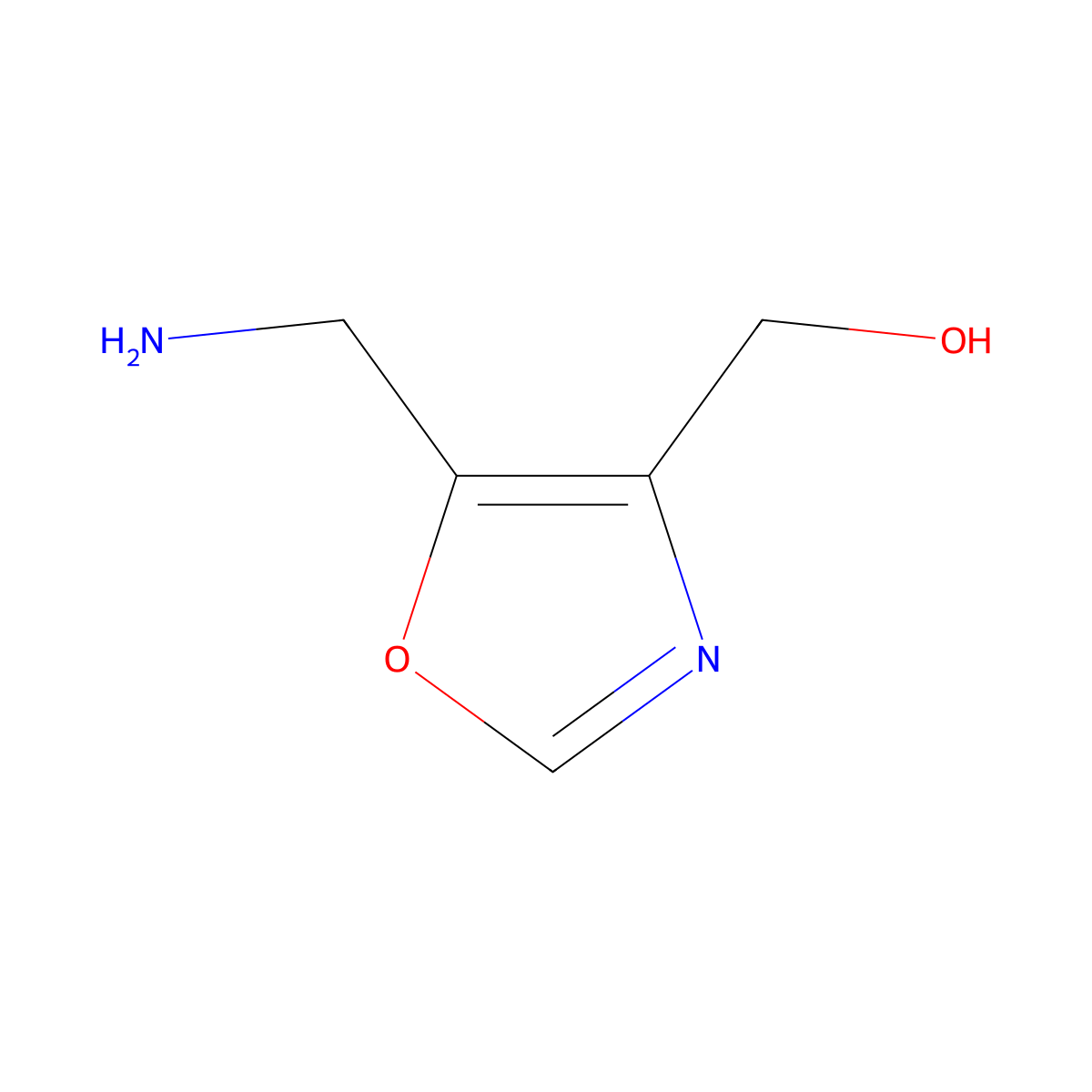 [5-(Aminomethyl)-1,3-oxazol-4-yl]methanol molecular structure, CAS 1894950-14-1