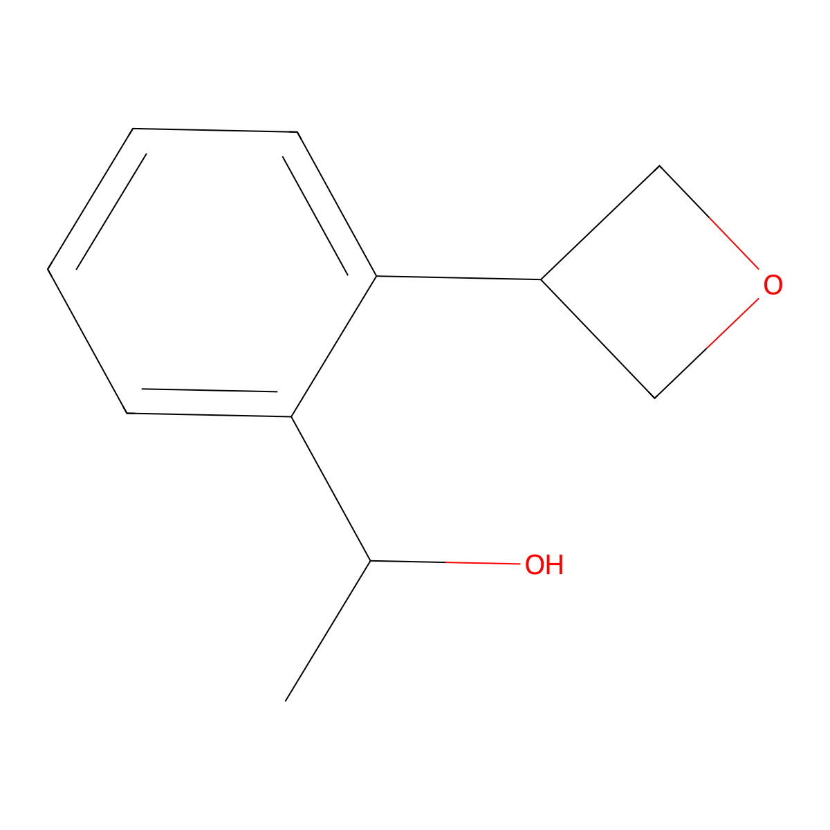 1-(2-(Oxetan-3-yl)phenyl)ethanol molecular structure, CAS 1894961-15-9