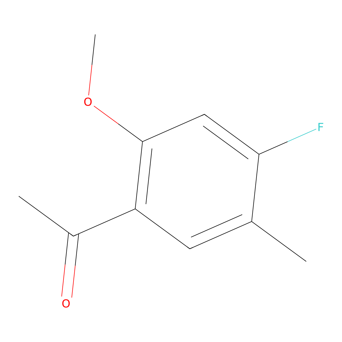 1-(4-Fluoro-2-methoxy-5-methylphenyl)ethanone molecular structure, CAS 1894962-26-5