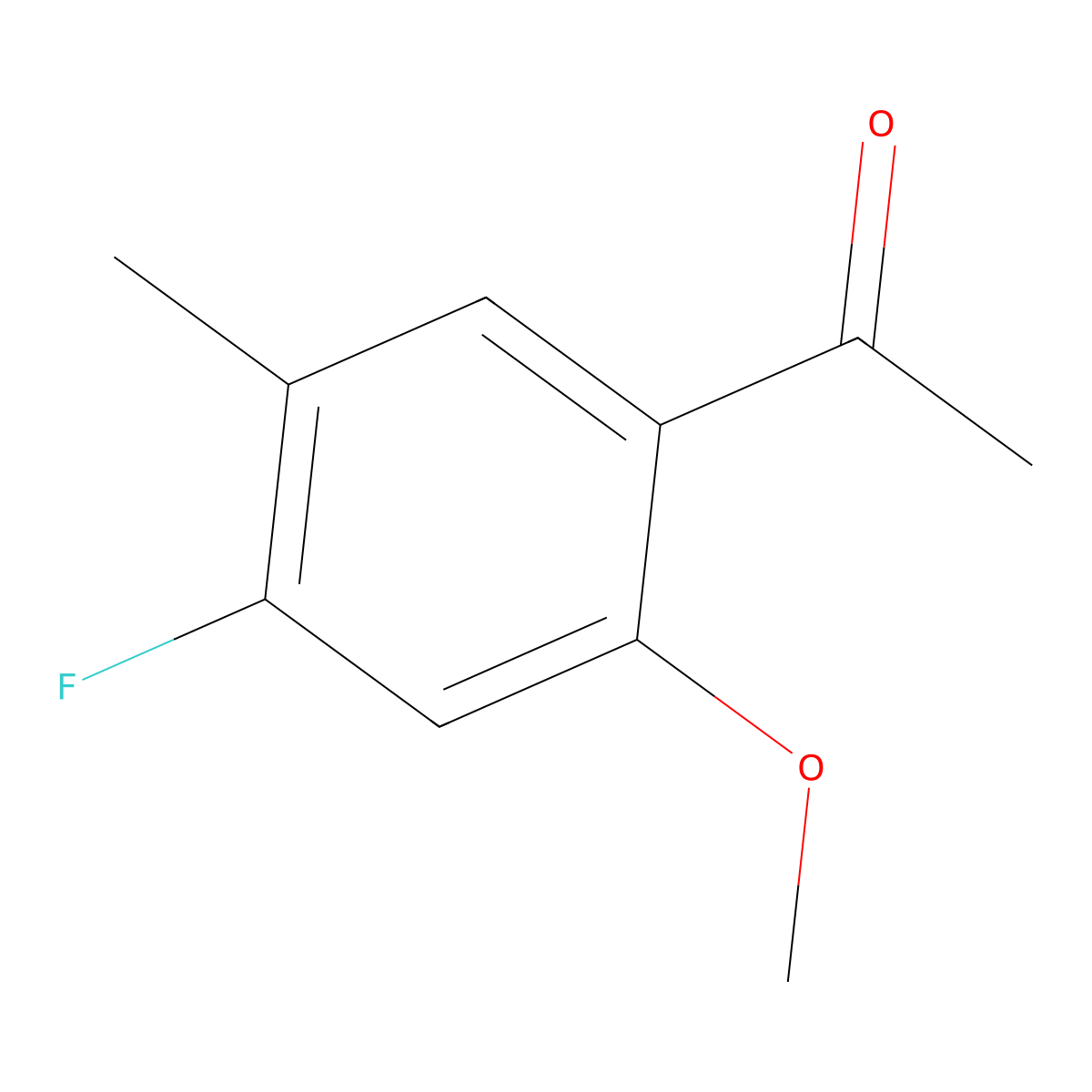 1-(4-Fluoro-2-methoxy-5-methylphenyl)ethanone molecular structure, CAS 1894962-26-5