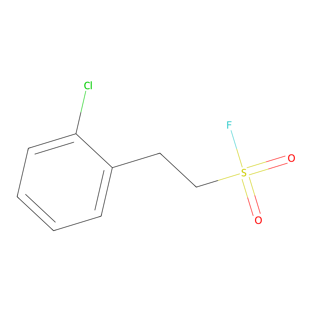 2-(2-Chlorophenyl)ethane-1-sulfonyl fluoride molecular structure, CAS 1894983-55-1