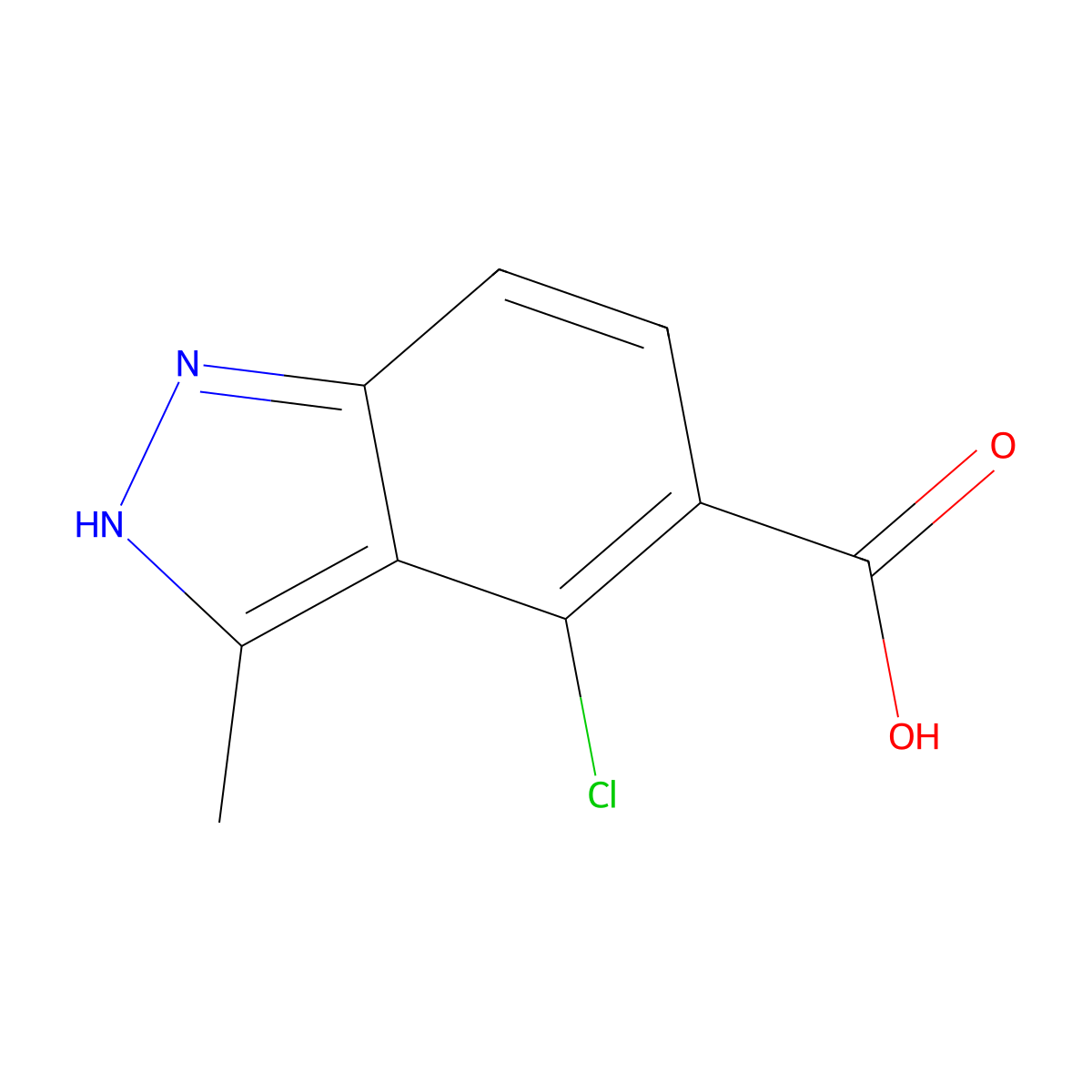 4-chloro-3-methyl-2H-indazole-5-carboxylic acid molecular structure, CAS 1895008-64-6