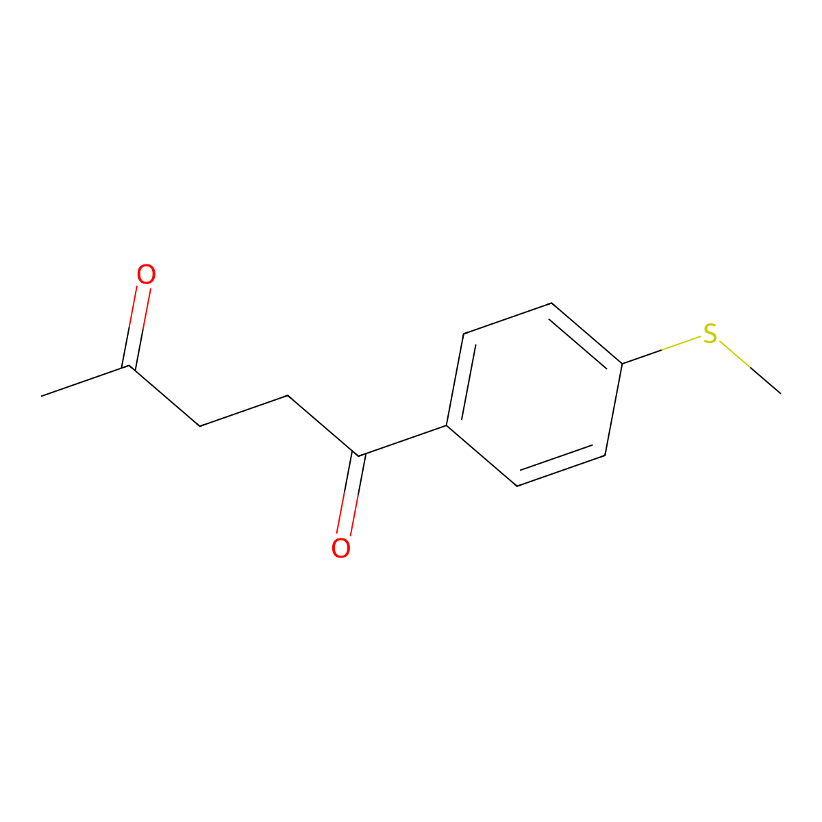 1-[4-(Methylsulfanyl)phenyl]-1,4-pentanedione molecular structure, CAS 189501-33-5