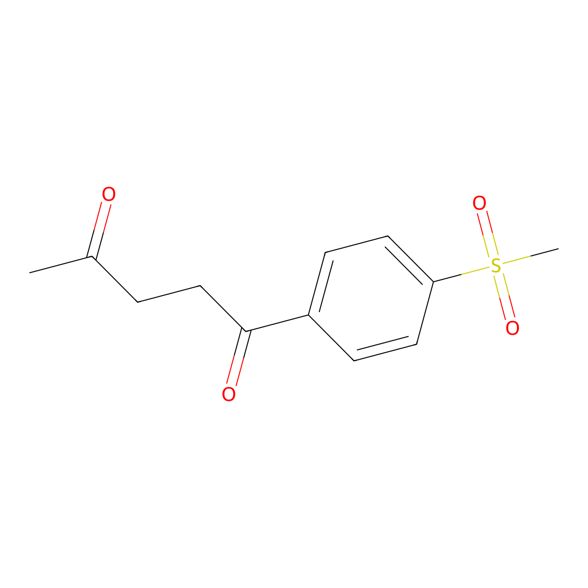 1-(4-(Methylsulfonyl)phenyl)pentane-1,4-dione molecular structure, CAS 189501-34-6