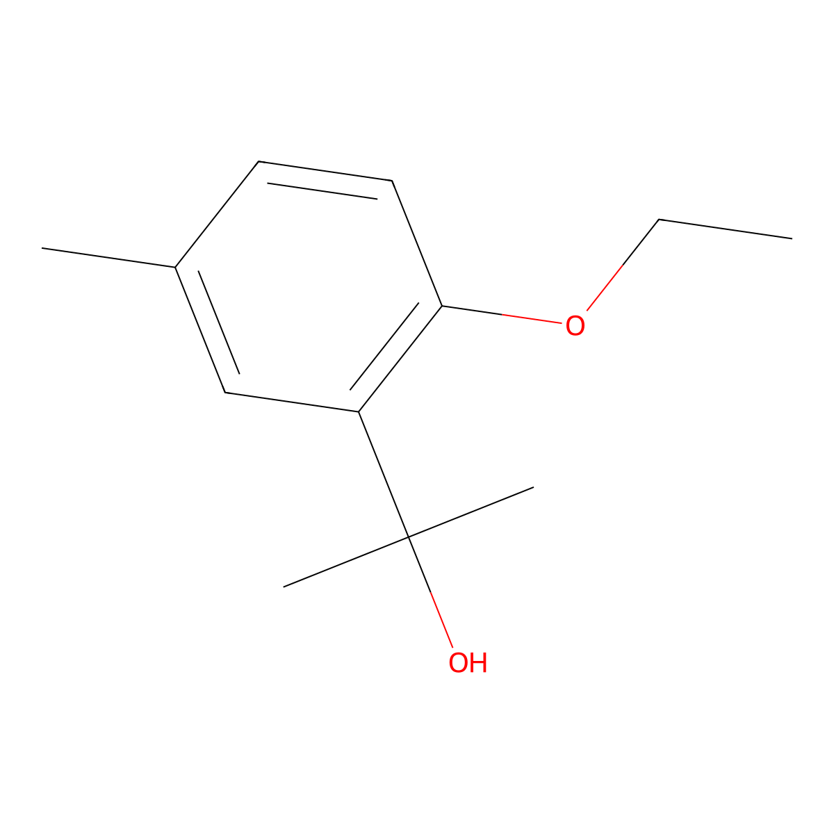 2-(2-Ethoxy-5-methylphenyl)propan-2-ol molecular structure, CAS 1895028-89-3