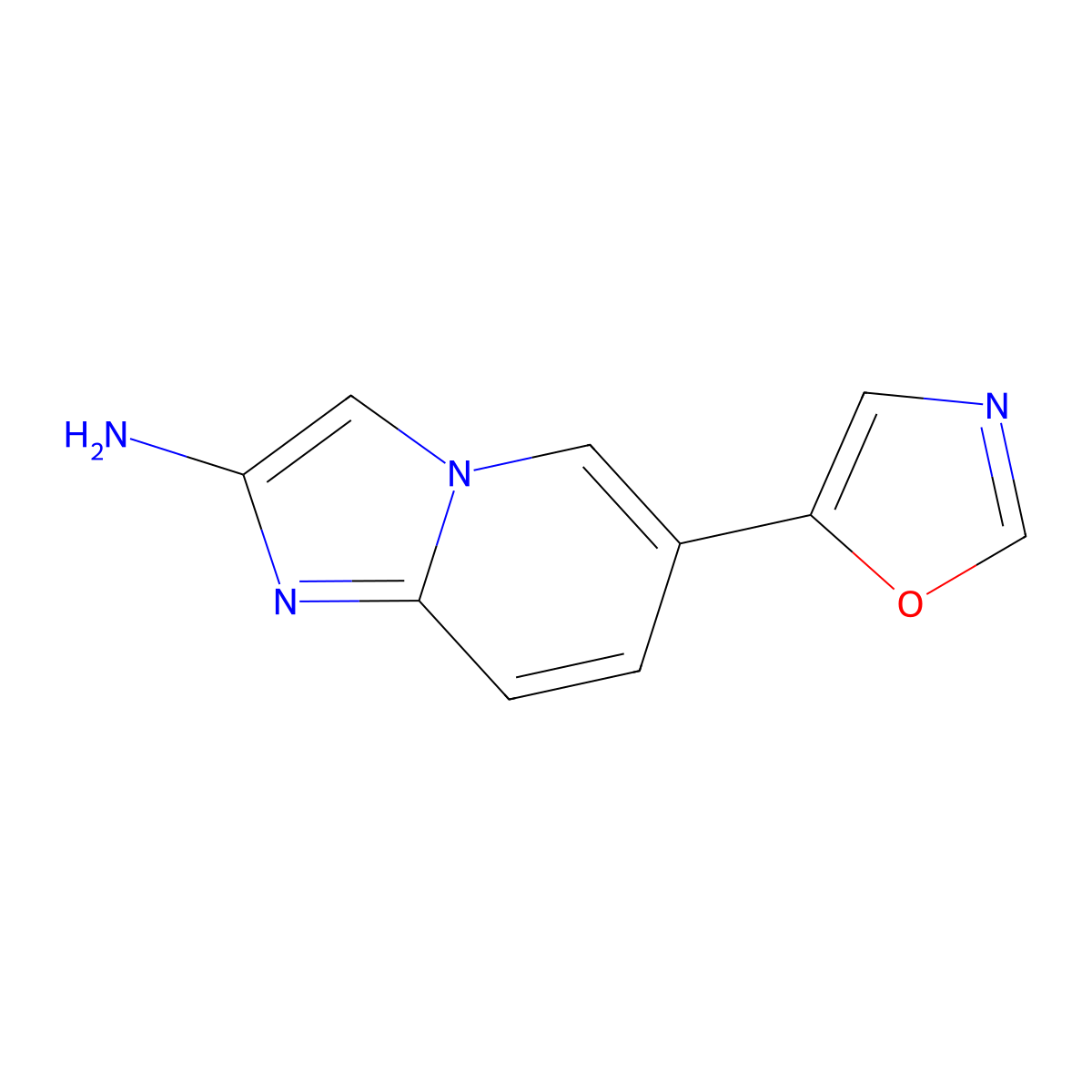 6-(5-Oxazolyl)-imidazo[1,2-a]pyridin-2-amine molecular structure, CAS 1895054-14-4