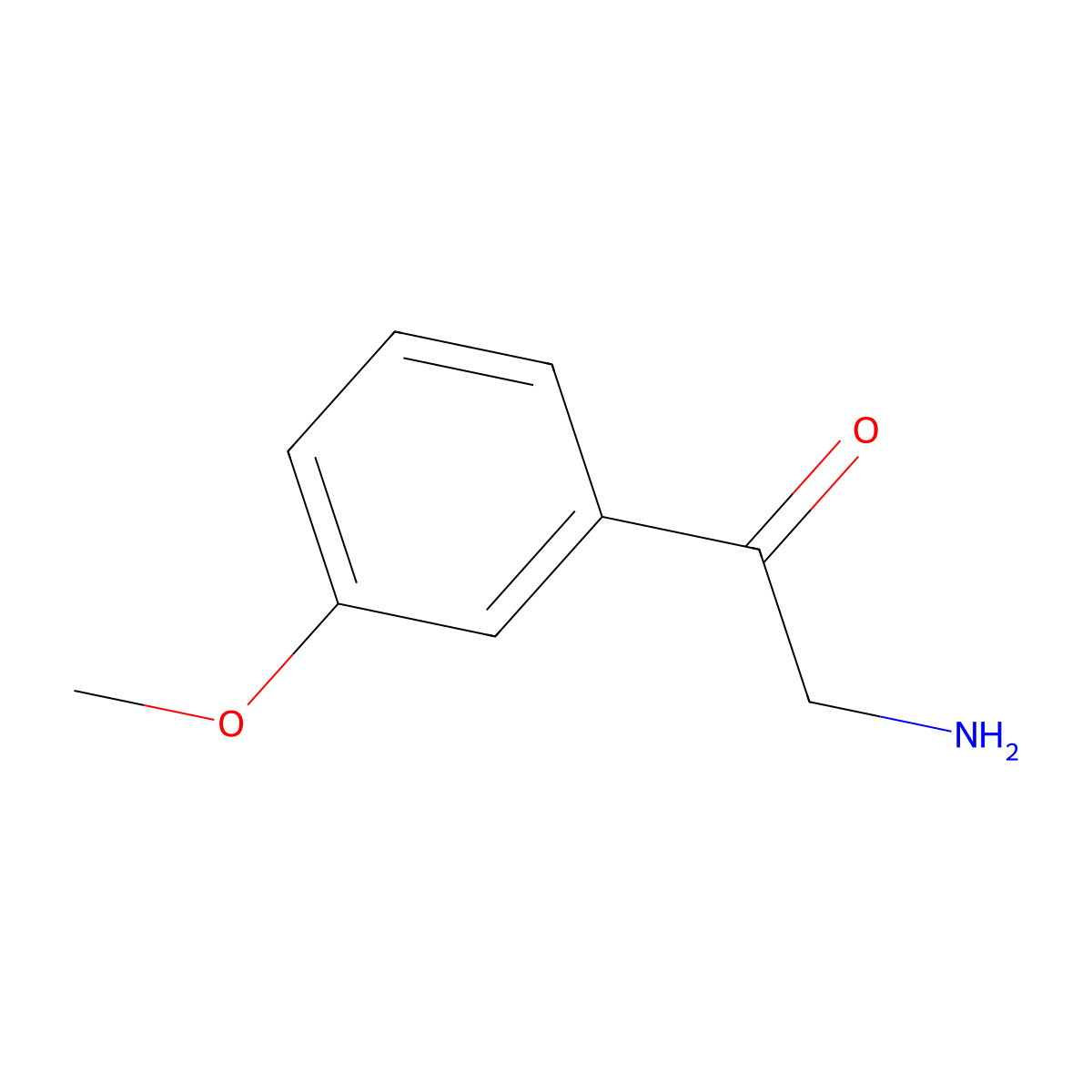 2-Amino-1-(3-methoxyphenyl)ethanone molecular structure, CAS 189506-47-6