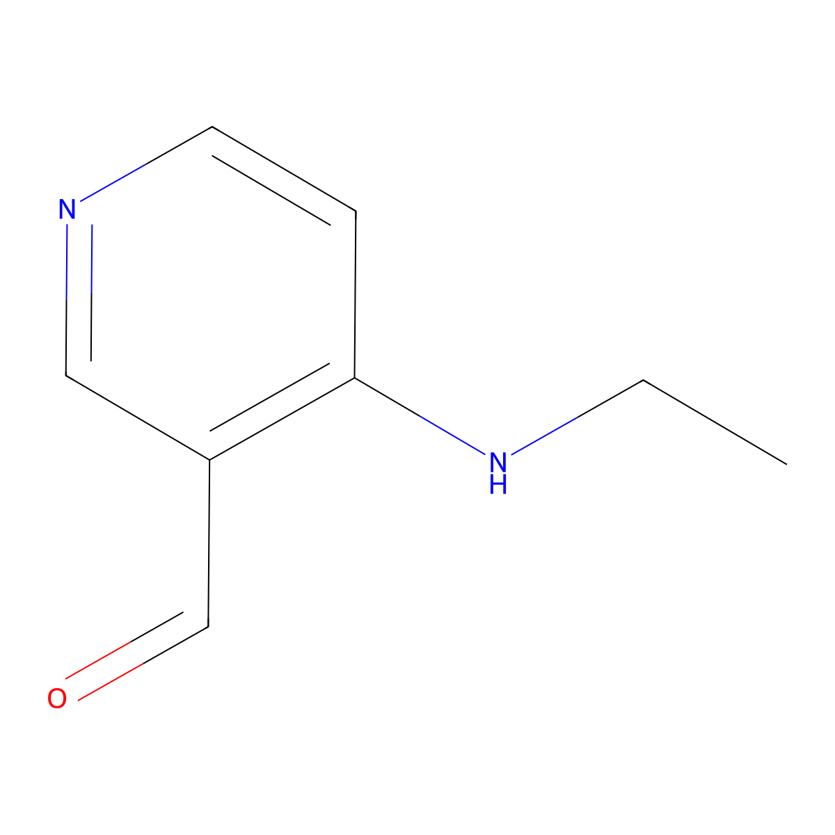 4-(Ethylamino)pyridine-3-carbaldehyde molecular structure, CAS 1895166-92-3