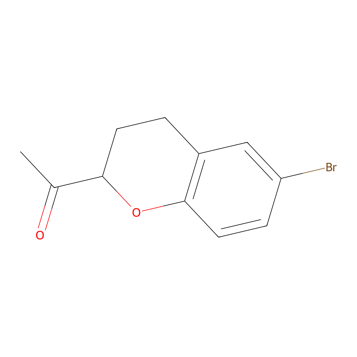 1-(6-Bromochroman-2-yl)ethanone molecular structure, CAS 1895167-20-0