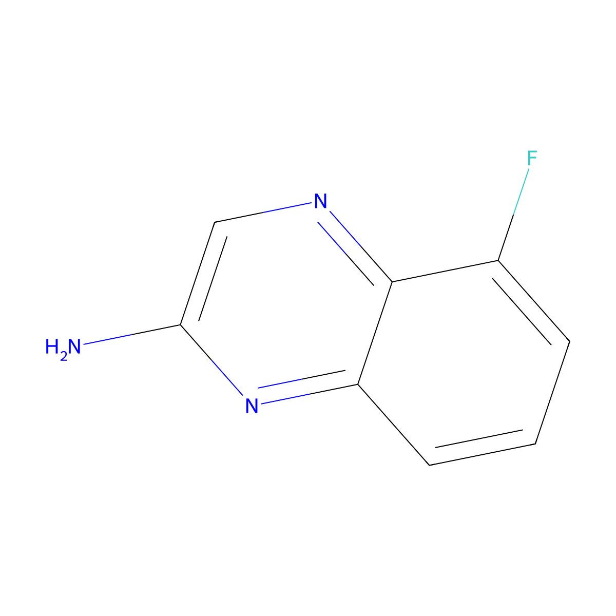 5-Fluoroquinoxalin-2-amine molecular structure, CAS 1895170-02-1