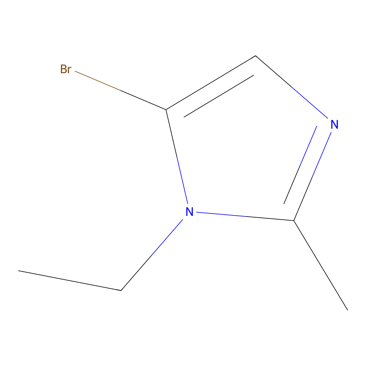 5-bromo-1-ethyl-2-methyl-1H-imidazole molecular structure, CAS 1895178-07-0
