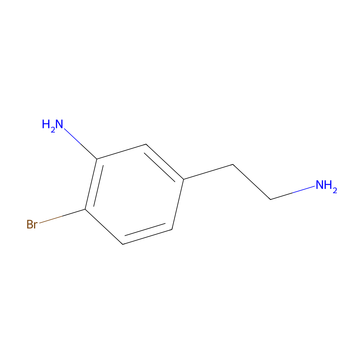 5-(2-Aminoethyl)-2-bromoaniline molecular structure, CAS 1895182-61-2