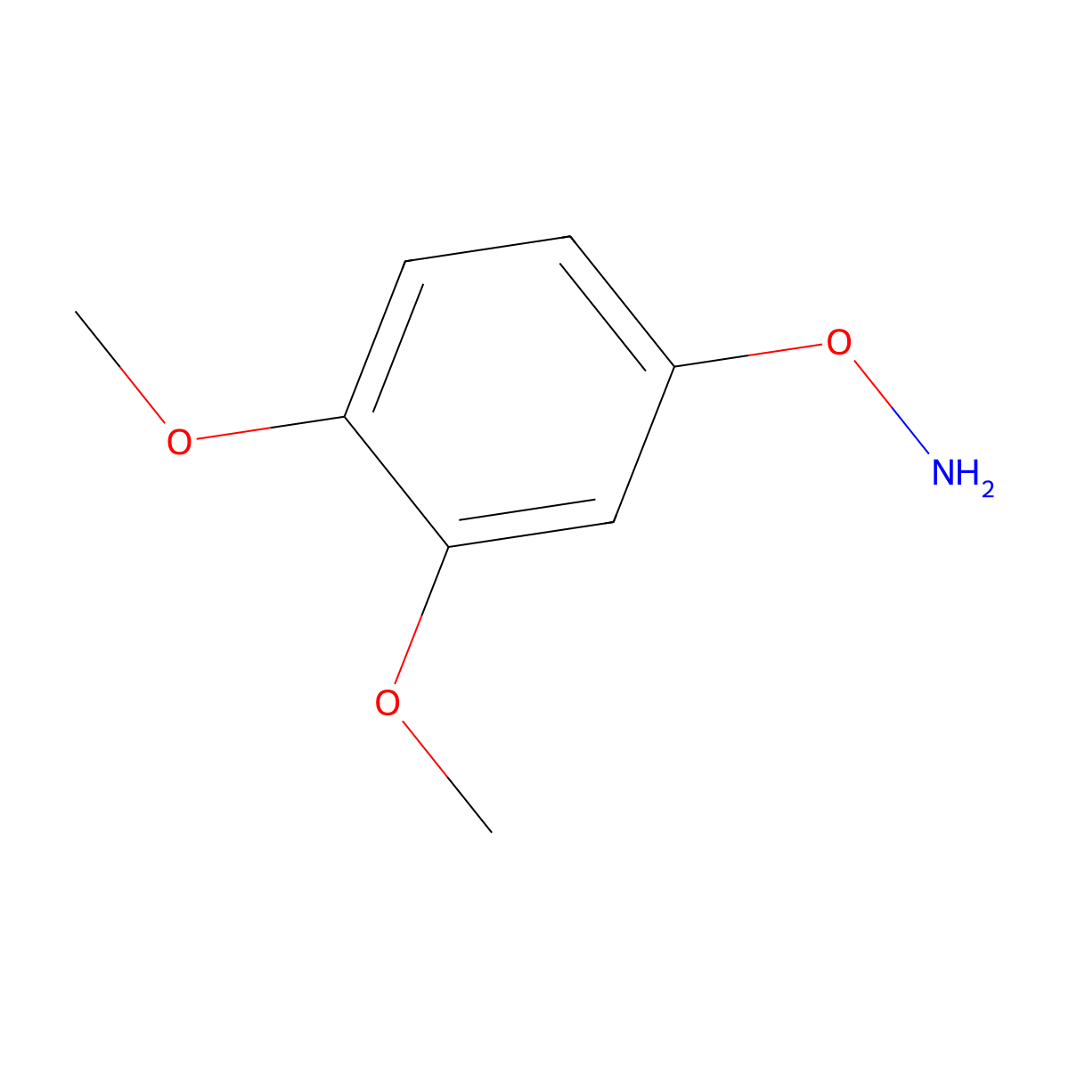 O-(3,4-Dimethoxyphenyl)hydroxylamine molecular structure, CAS 1895193-41-5