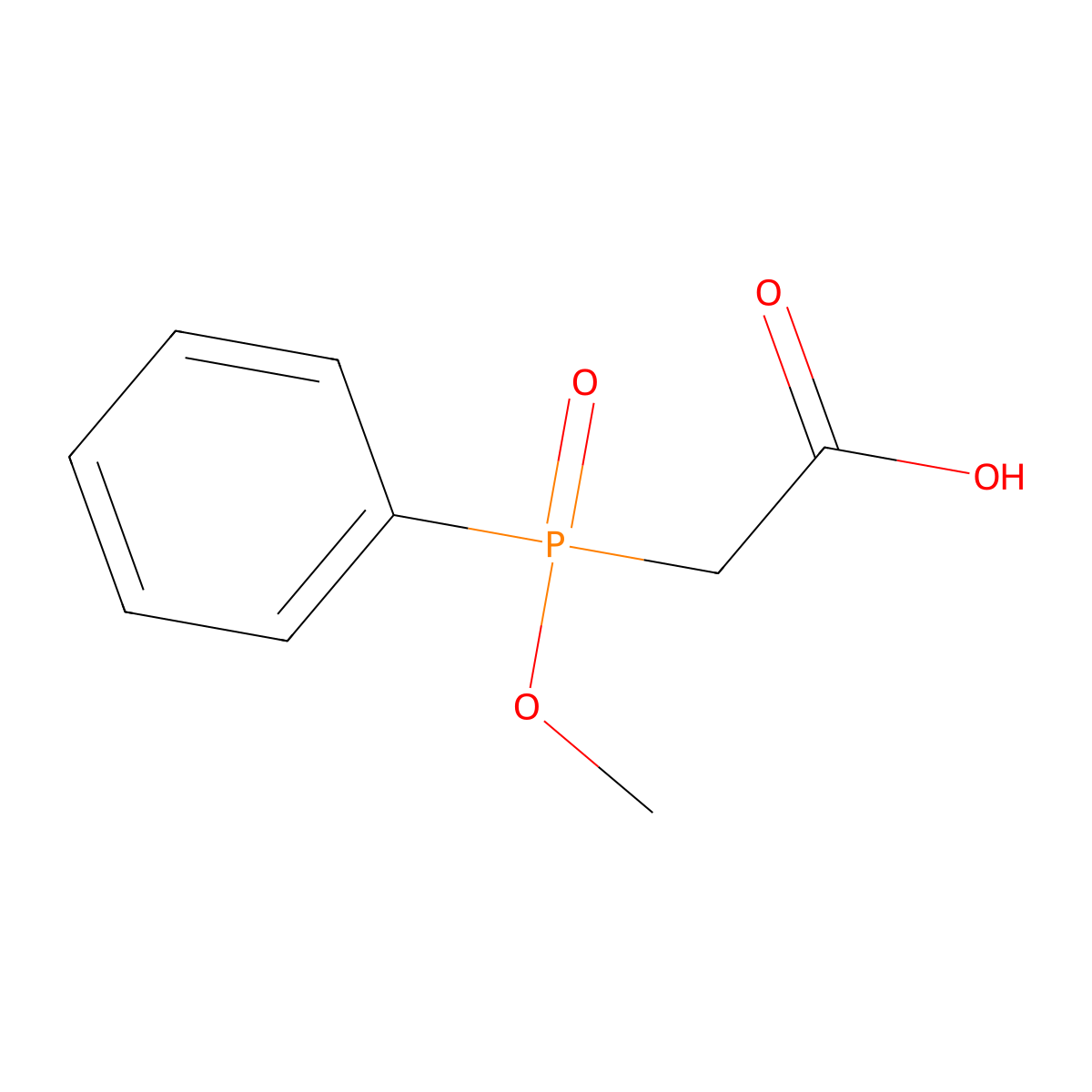 [Methoxy(phenyl)phosphoryl]acetic acid molecular structure, CAS 18952-16-4