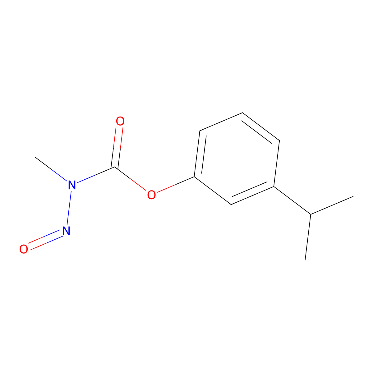 m-Cumenyl methylnitrosocarbamate molecular structure, CAS 18952-79-9