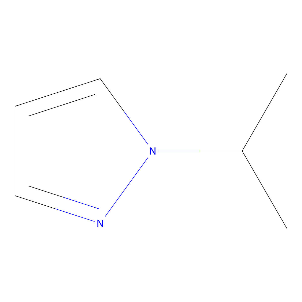 1-isopropyl-1H-pyrazole molecular structure, CAS 18952-87-9