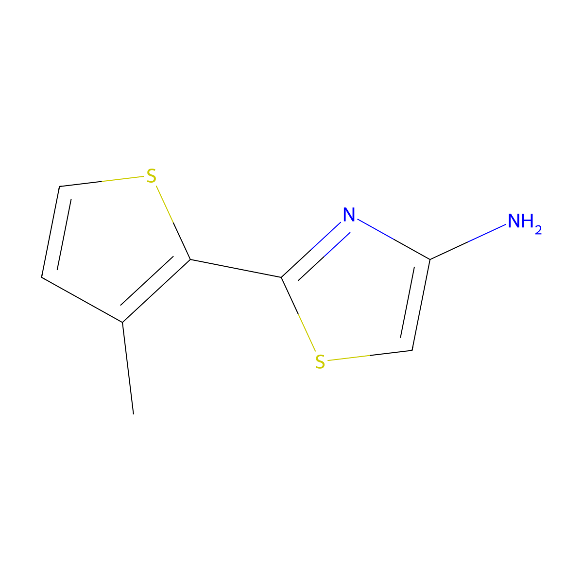 2-(3-Methylthiophen-2-yl)thiazol-4-amine molecular structure, CAS 1895240-35-3