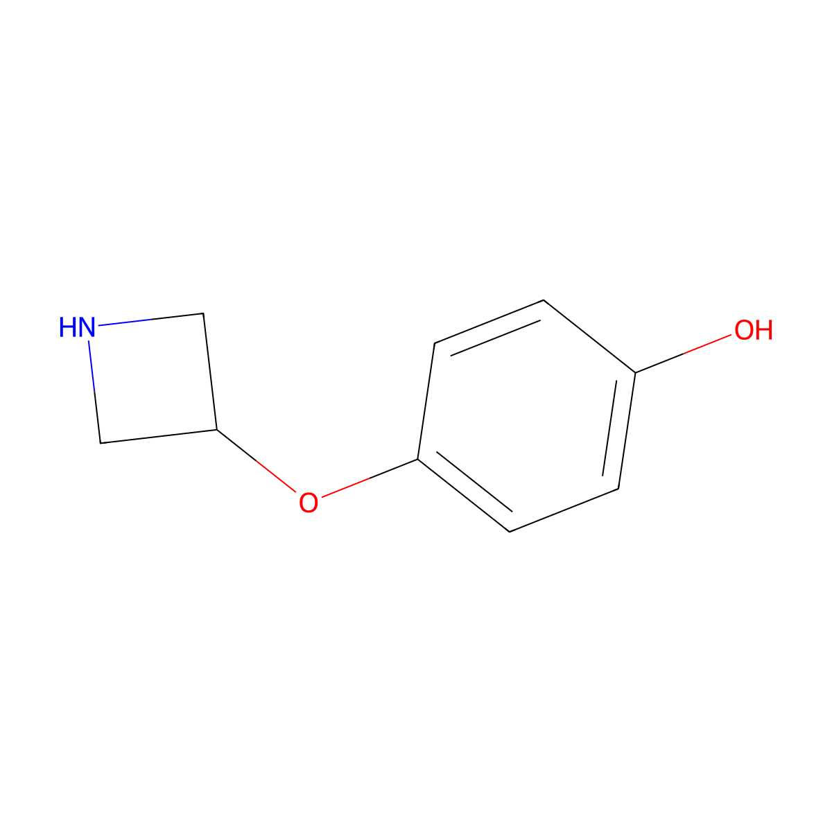 4-(Azetidin-3-yloxy)phenol molecular structure, CAS 1895261-07-0