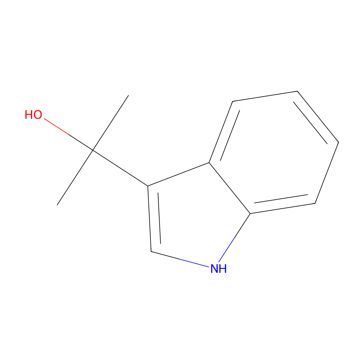 2-(1H-indol-3-yl)propan-2-ol molecular structure, CAS 1895265-25-4