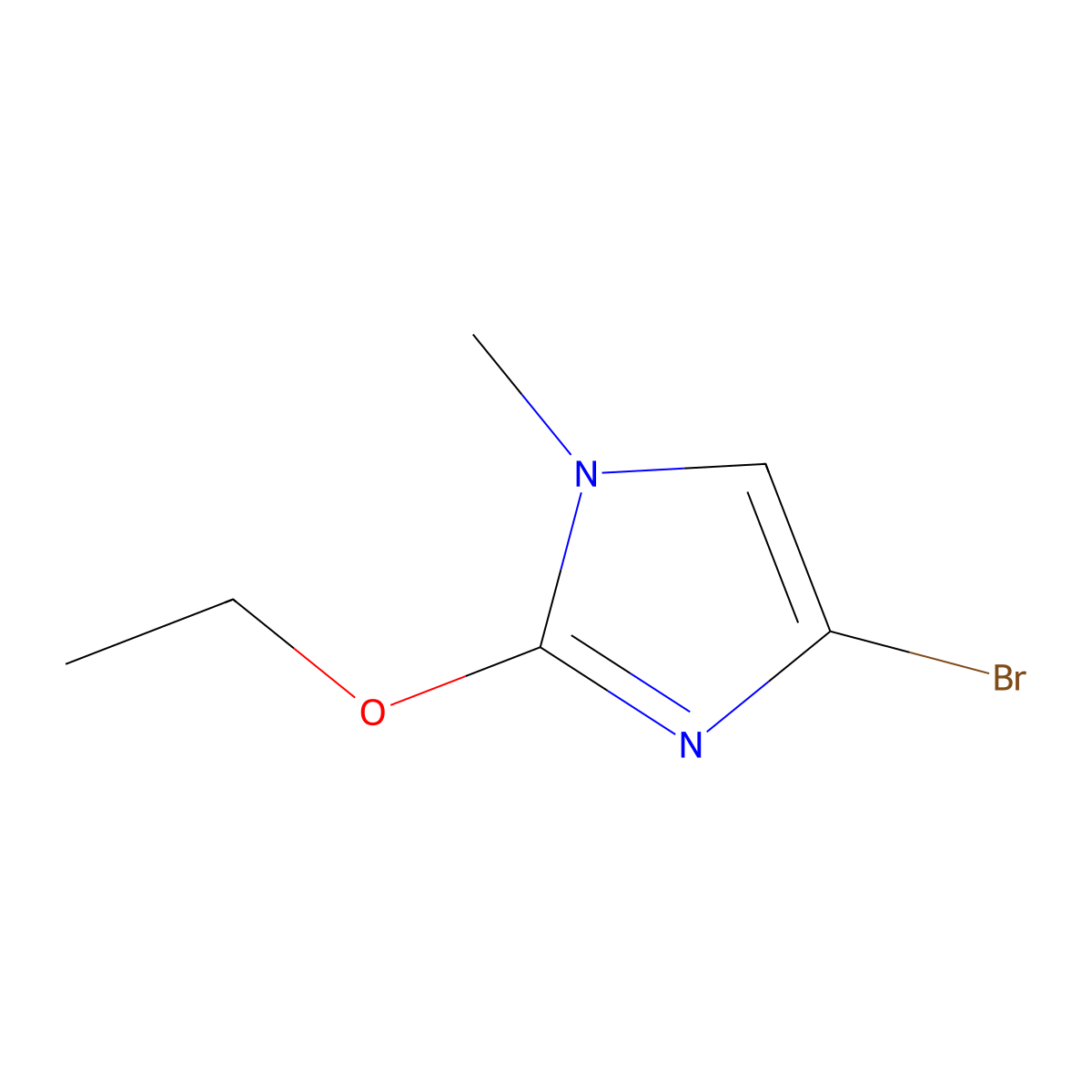 4-bromo-2-ethoxy-1-methyl-1H-Imidazole molecular structure, CAS 1895273-39-8