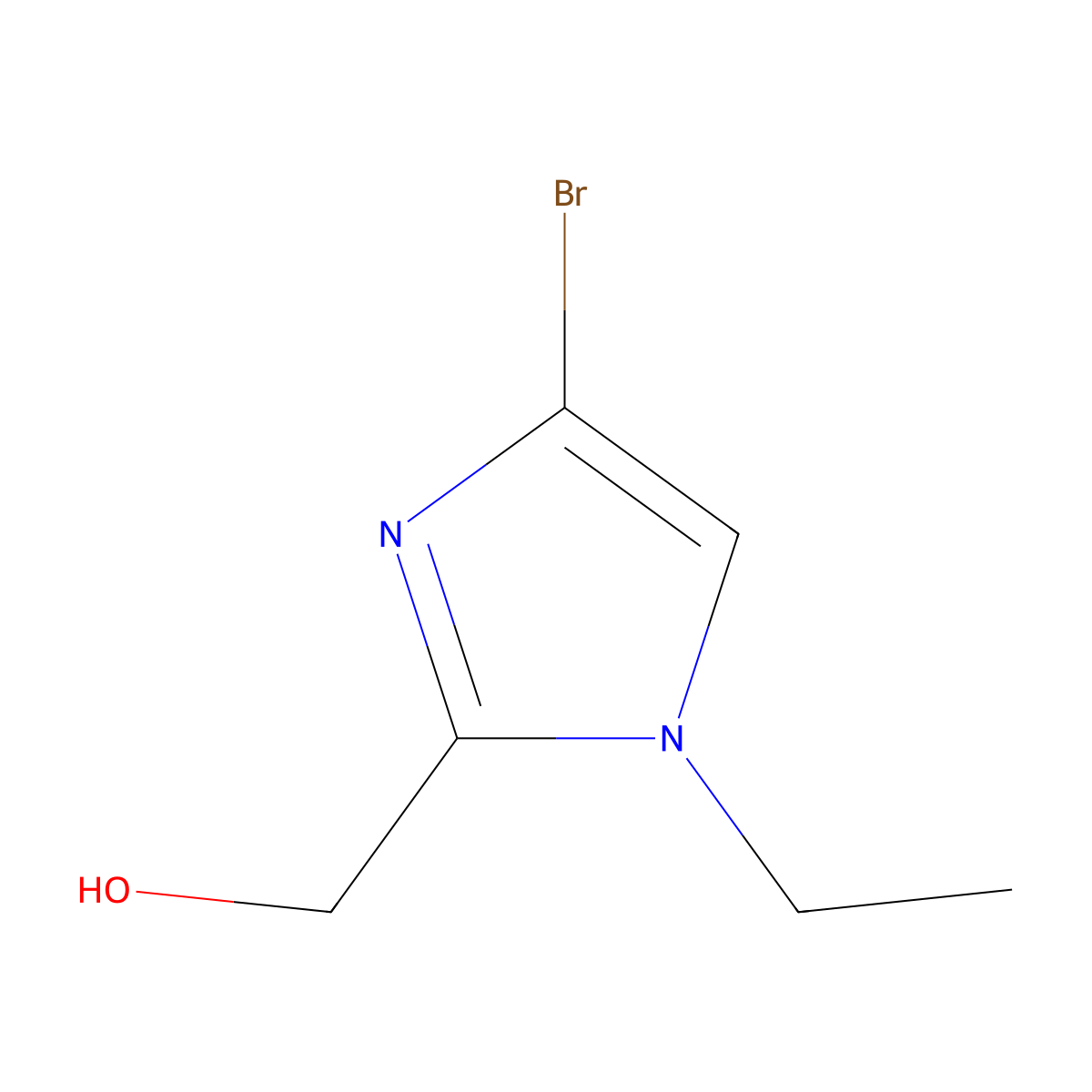 (4-Bromo-1-ethyl-1H-imidazol-2-yl)methanol molecular structure, CAS 1895274-84-6