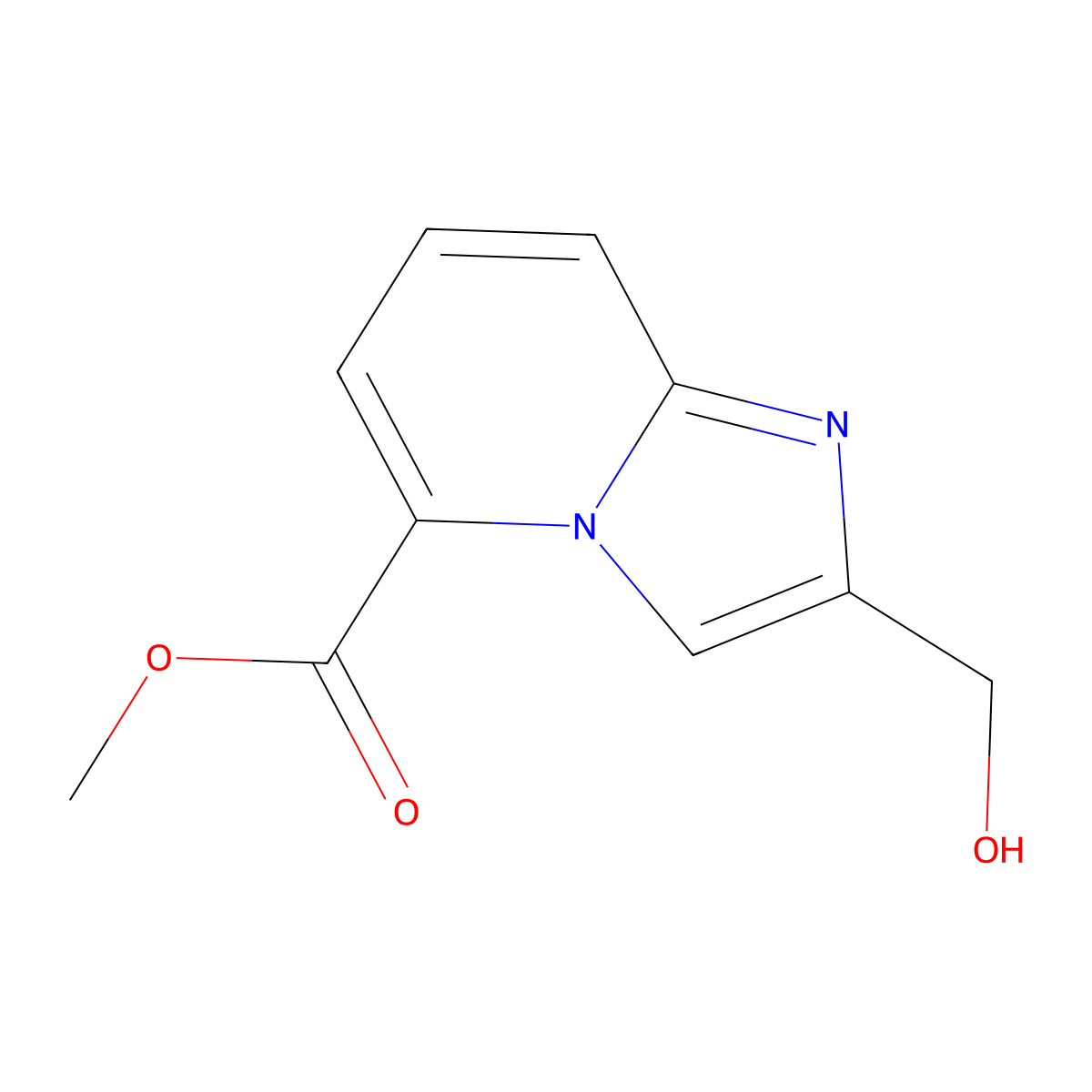 Methyl 2-(hydroxymethyl)imidazo[1,2-a]pyridine-5-carboxylate molecular structure, CAS 1895288-25-1