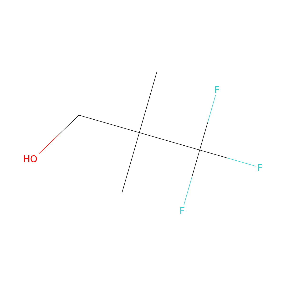 3,3,3-Trifluoro-2,2-dimethylpropan-1-ol molecular structure, CAS 1895296-01-1