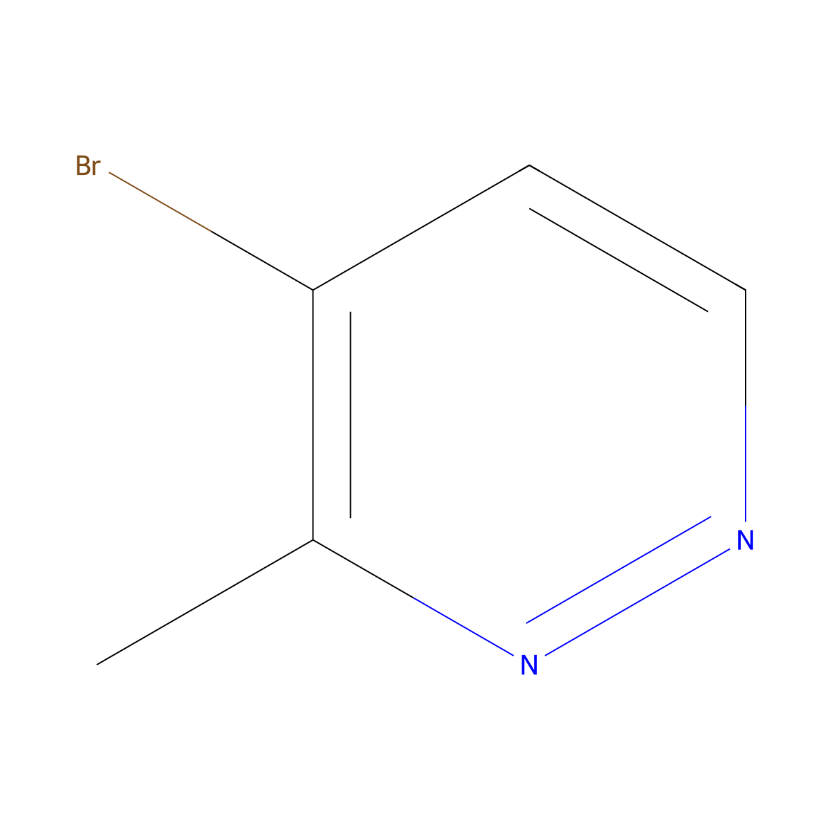 4-Bromo-3-methylpyridazine molecular structure, CAS 1895298-06-2