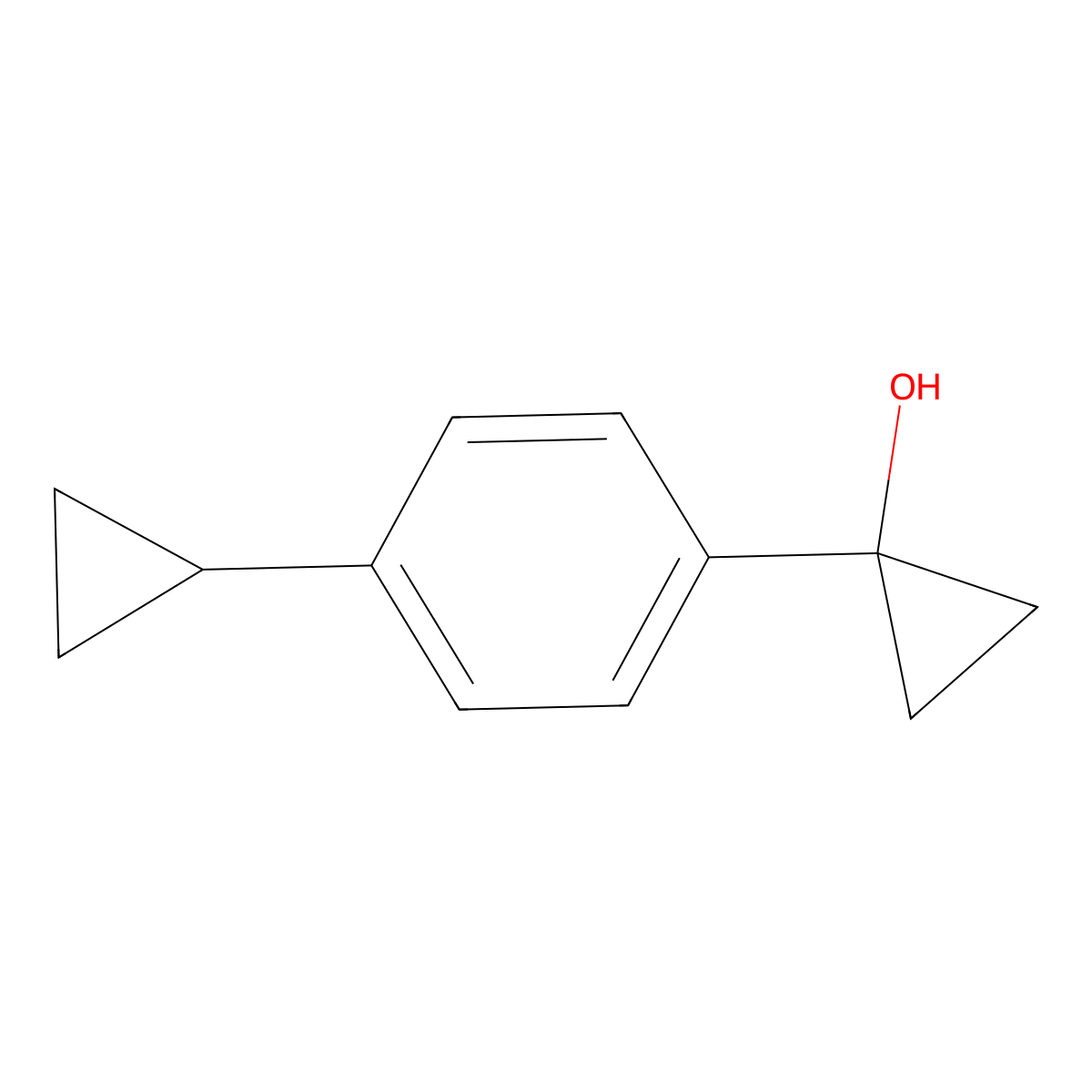 1-(4-Cyclopropylphenyl)cyclopropan-1-ol molecular structure, CAS 1895337-06-0